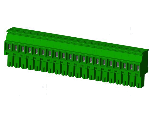 Connector: ontkoppelbare terminal strip; stekker; vrouwelijk Connector: ontkoppelbare terminal strip; stekker; vrouwelijk